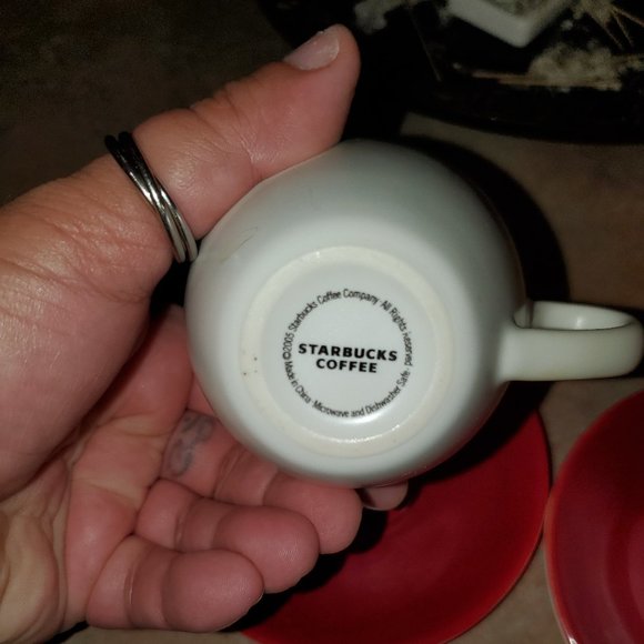 Starbucks 2005  Espresso Demitasse Cup/Saucers 3oz - Picture 2 of 2